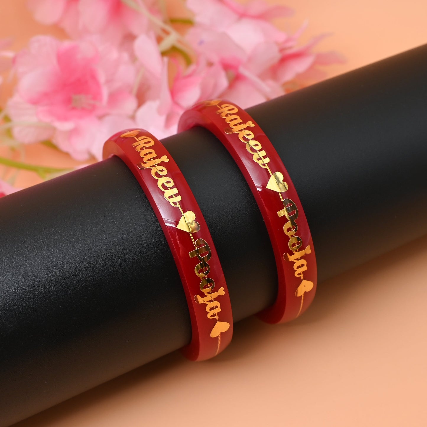 Exclusive Personalize Your Name Gold Bangles for Women
