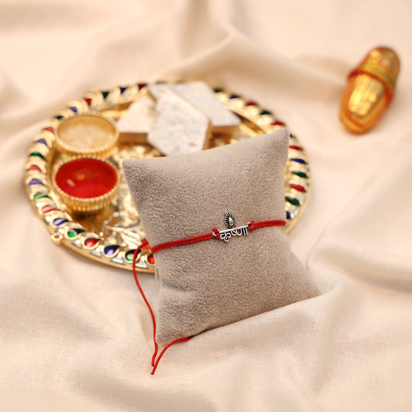 Murli Manohar Krishna Silver Rakhi