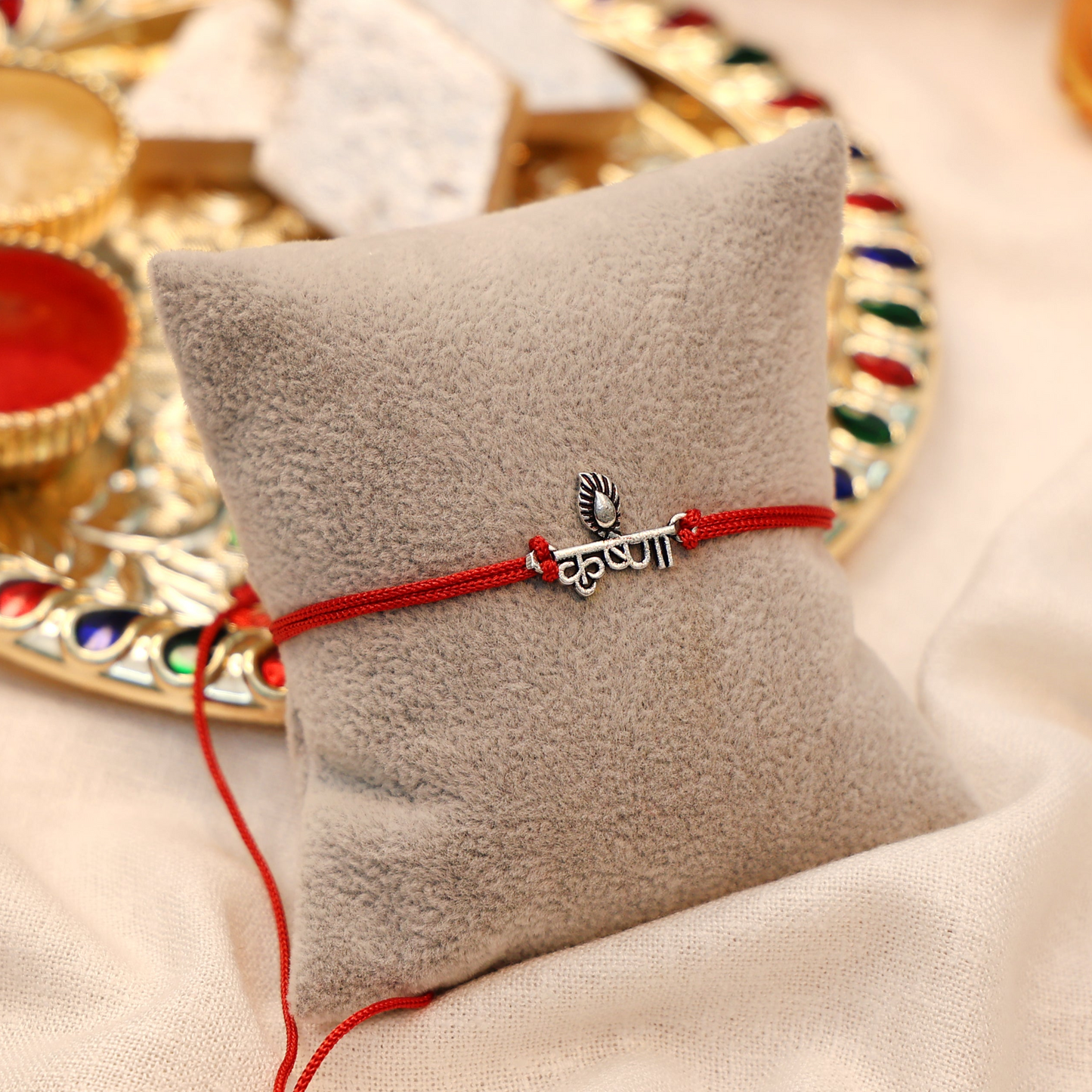Murli Manohar Krishna Silver Rakhi