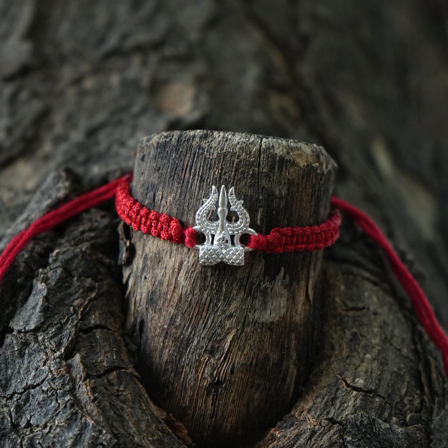 Mahadev Trishul Silver Rakhi