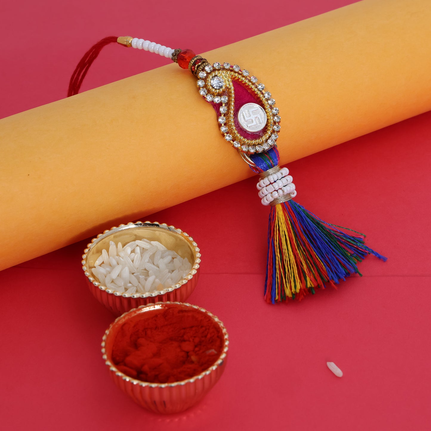 Traditional Chuda Silver Rakhi