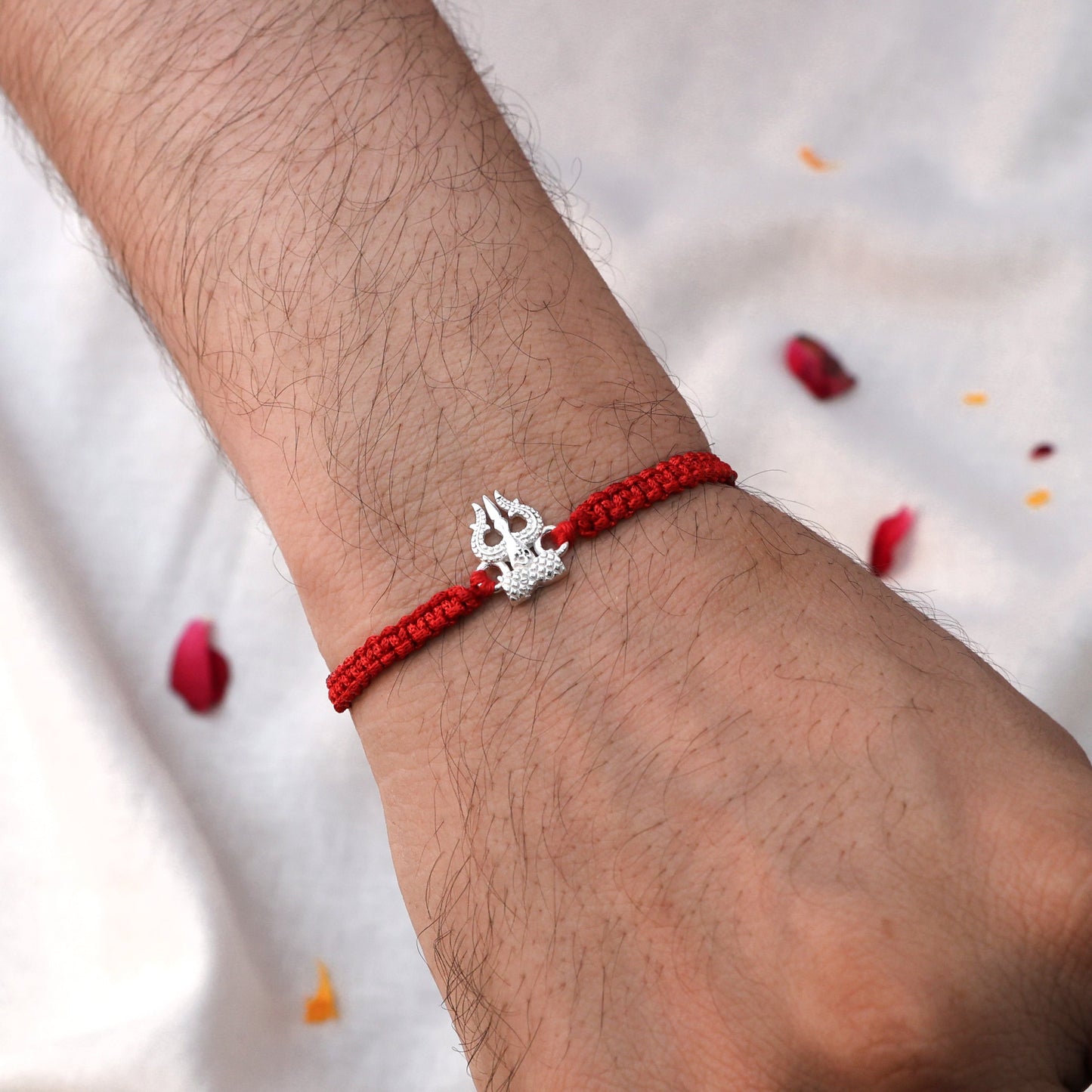 Mahadev Trishul Silver Rakhi