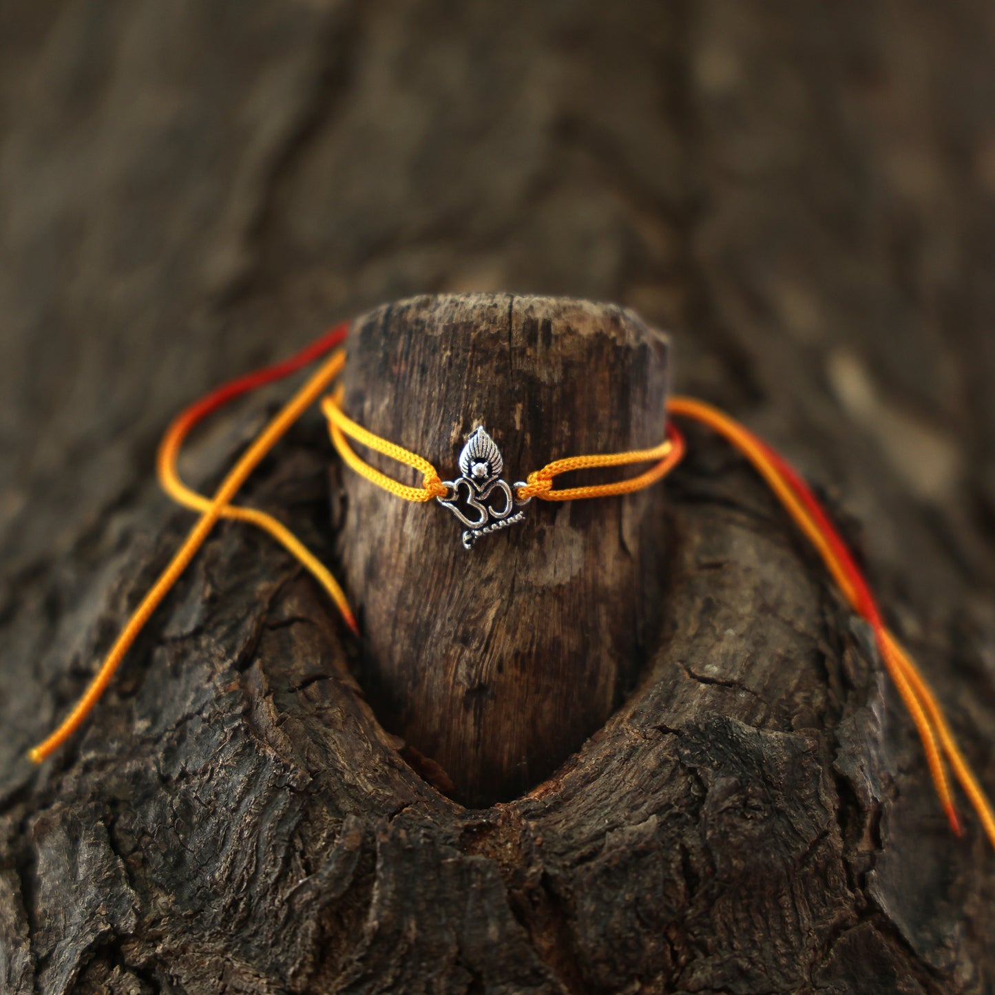Divine Silver Om Rakhi