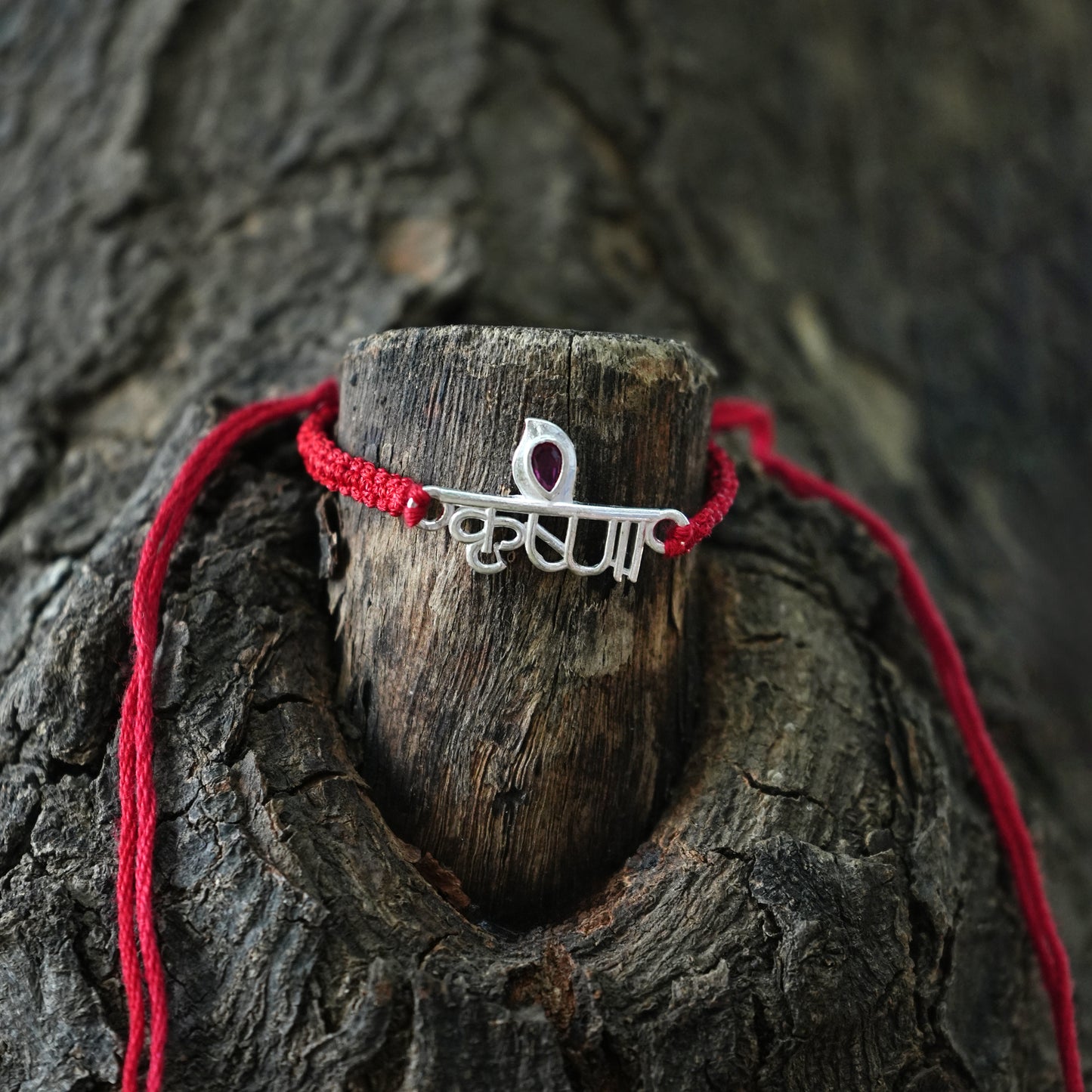 Kanha’s Grace Silver Rakhi