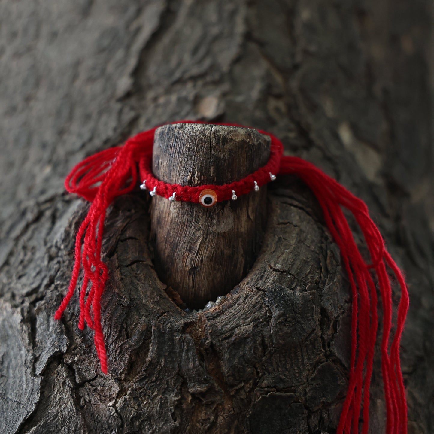 Protection Charm Silver Rakhi