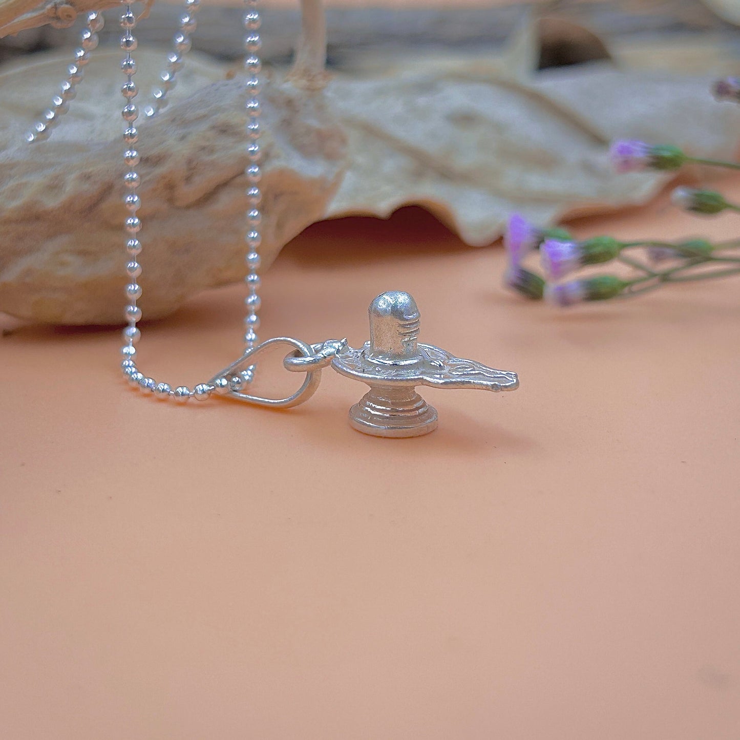 Beautiful Shiva Lingam Silver Pendant: Wear the Essence of Lord Shiva.