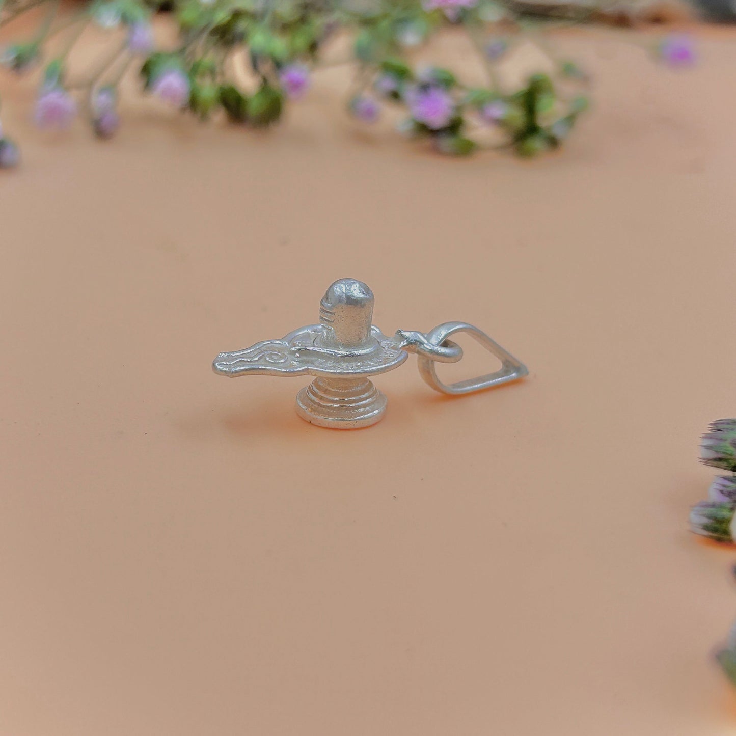 Beautiful Shiva Lingam Silver Pendant: Wear the Essence of Lord Shiva.