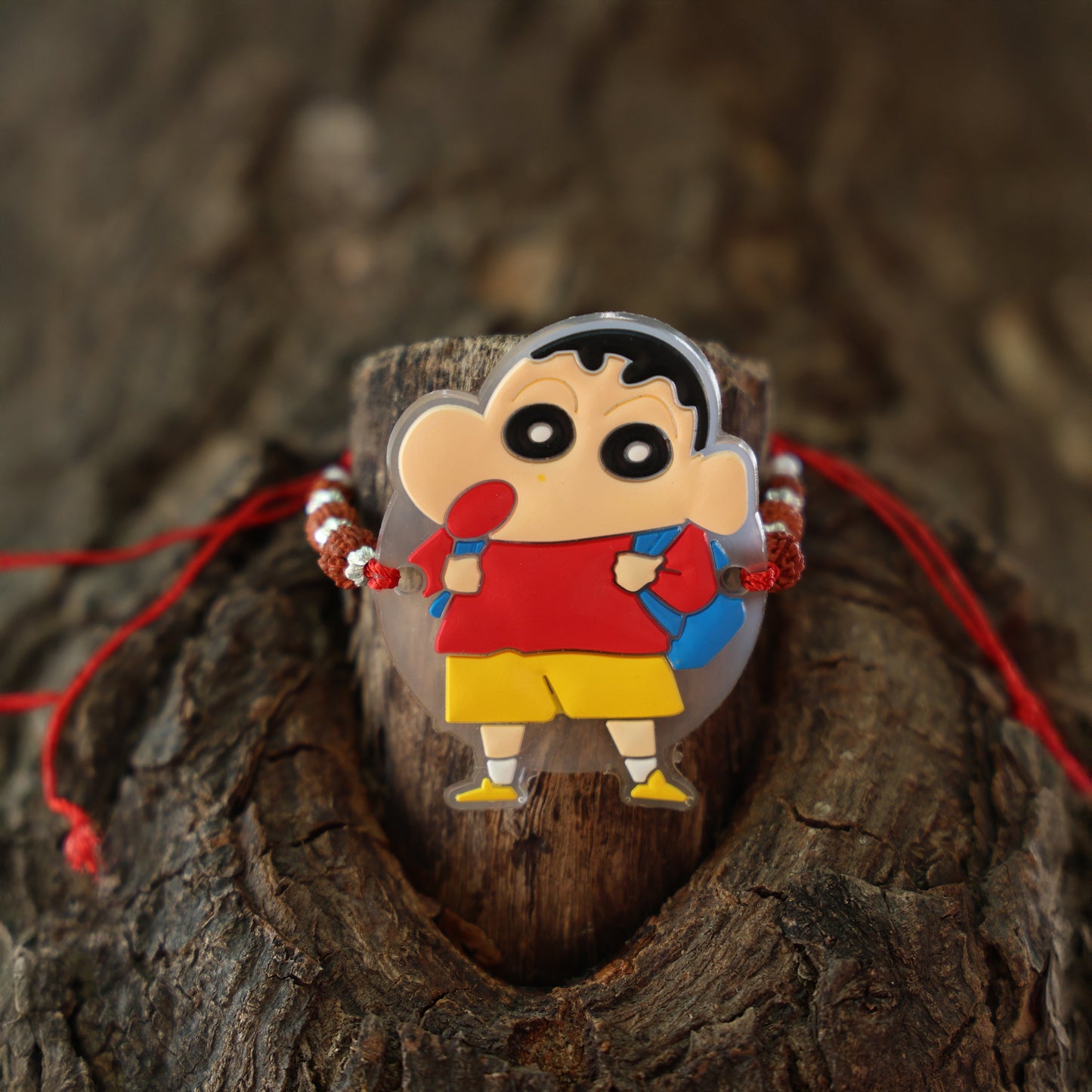 Silver Rakhi Shin Chain